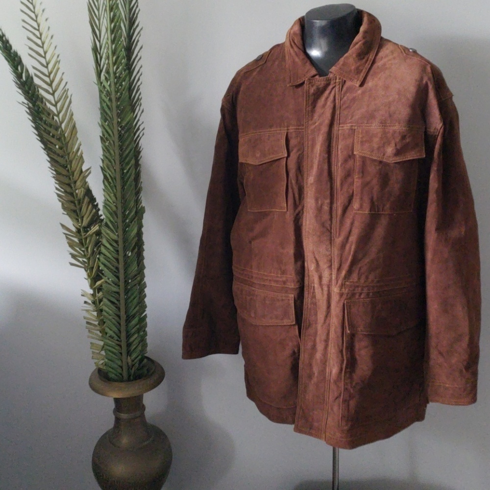Wilsons Leather brown leather coat by M.Julian NWT